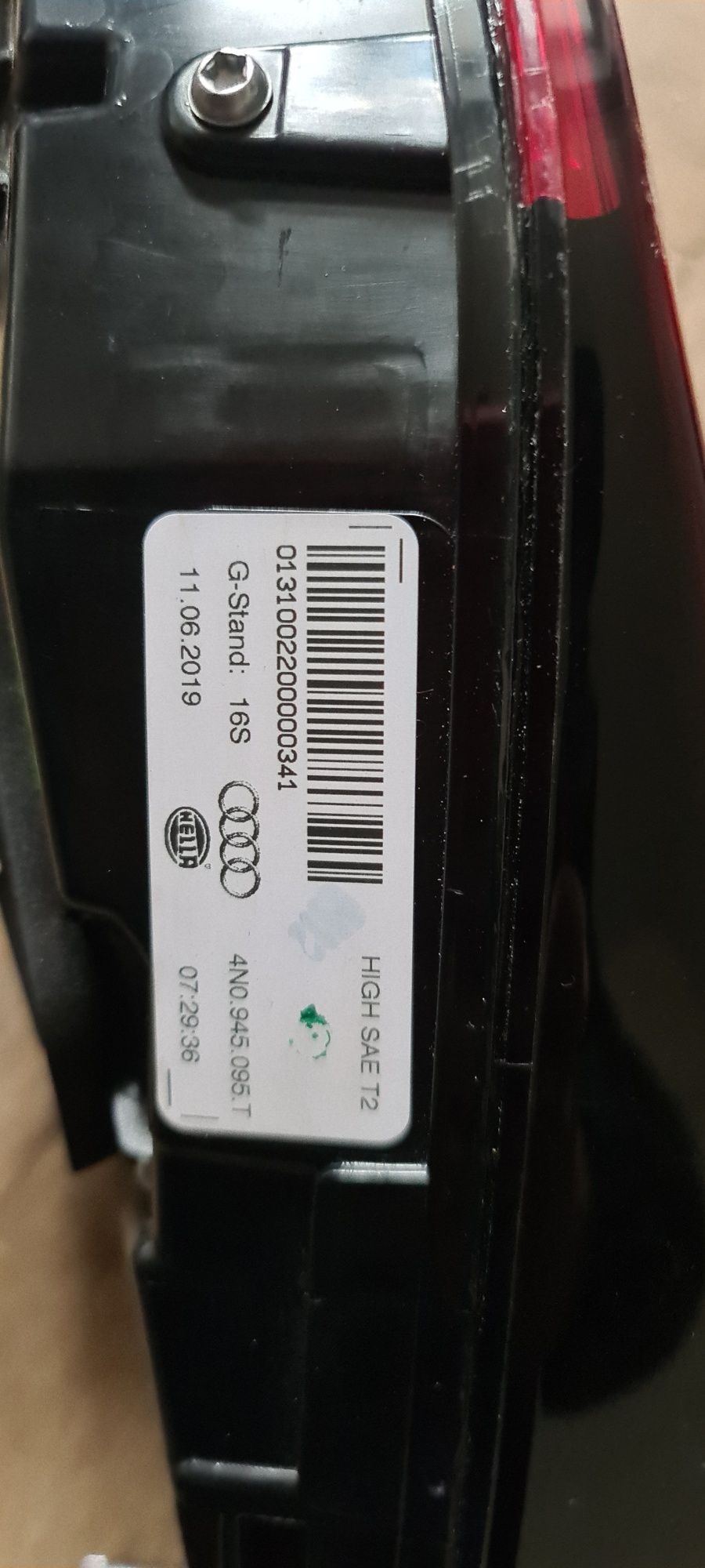 Audi A8 D5 Стоп-сигнал кришки багажника. Америка ОLED/ 4N0945095T