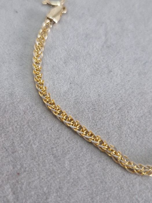 Złota bransoletka Lisi ogon Długość 19cm