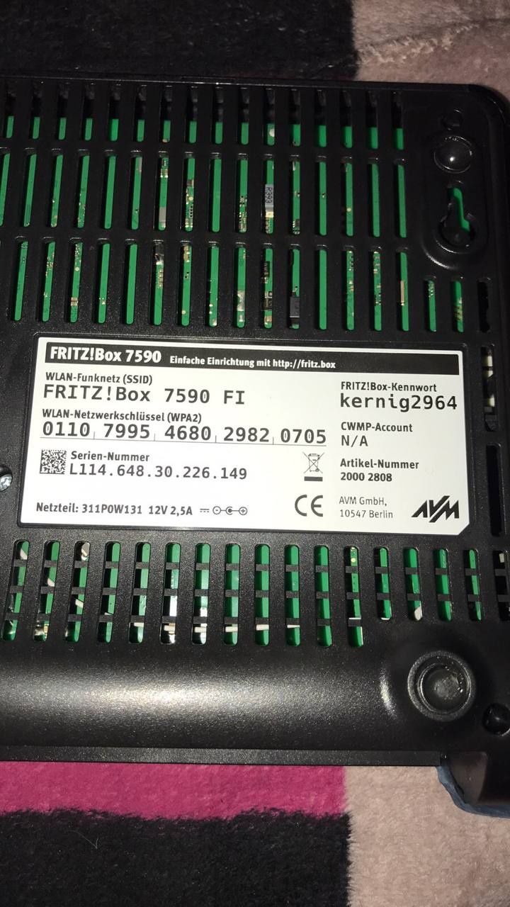 Маршрутизатор AVM FRITZ! Box 7590 БЕЗ КОРОБКИ