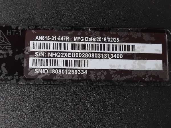 материнка LA-E892P C5V01 Rev:1C ( Acer Nitro AN515-31 )