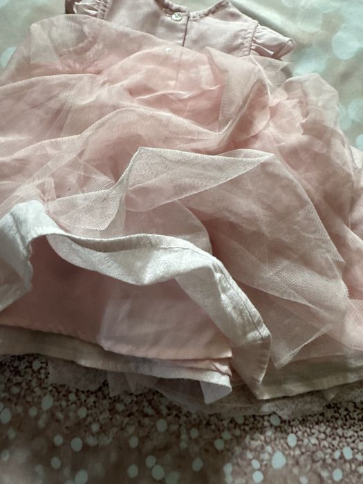 Elegancka sukienka tiulowa z motylkami Early Days 0–3 miesiące