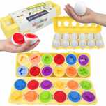 LT442 UKŁADANKA JAJKA puzzle sorter kształtów dla dzieci montessori