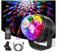 Gritin Kula dyskotekowa imprezowa LED RGB disco + pilot