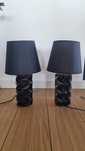 Lampa stołowa/nocna, zestaw 2 szt.,  czarne