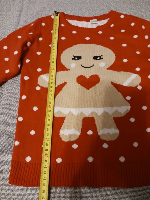 Świąteczny sweter rozm. 110/116 - Pani Piernikowa