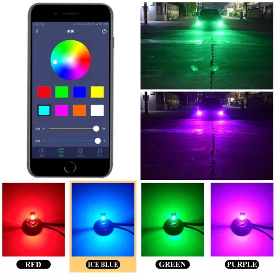 Kit led H7 RGB Bluetooth 130w