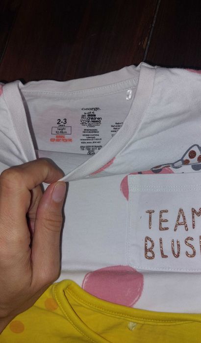 George, Bluzki z długim rękawem dla dziewczynki, 3-pak, rozmiar 92/98