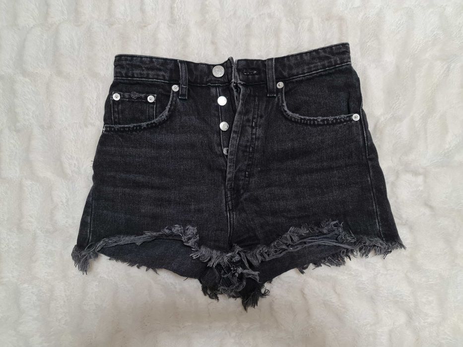 Zara spodenki damskie jeansowe, czarne, rozmiar 34. Wysyłka OLX