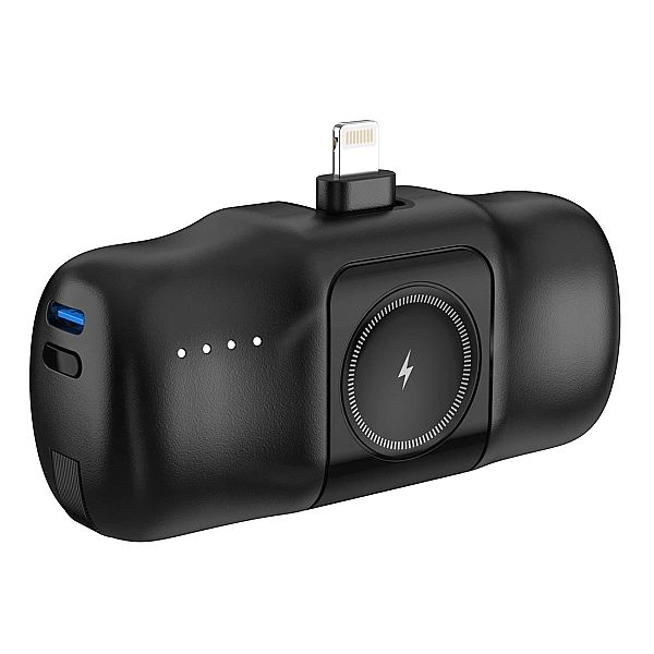 Mini powerbank Wozinsky WF16-YLS 5000mAh 15W Lightning z wbudowanym ka