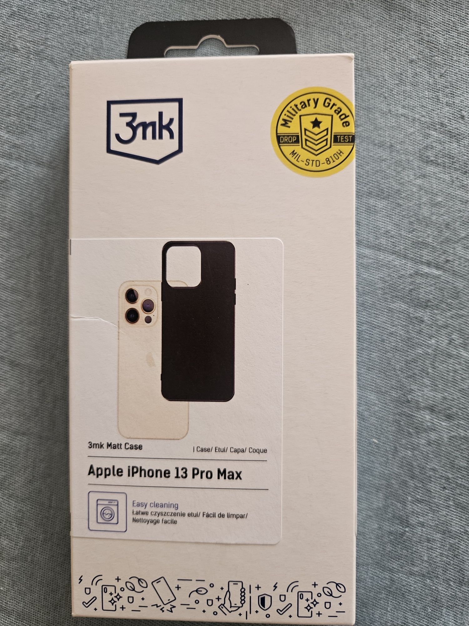Case,etui czarne na Iphone 13 pro 3MK solidny ,matowy