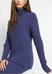 9) Golf sweter prążkowany 48 NOWY