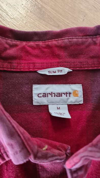 Koszula w kratę Carhartt. Czerwona. Gruba. Rozmiar M.  Skate drip y2k