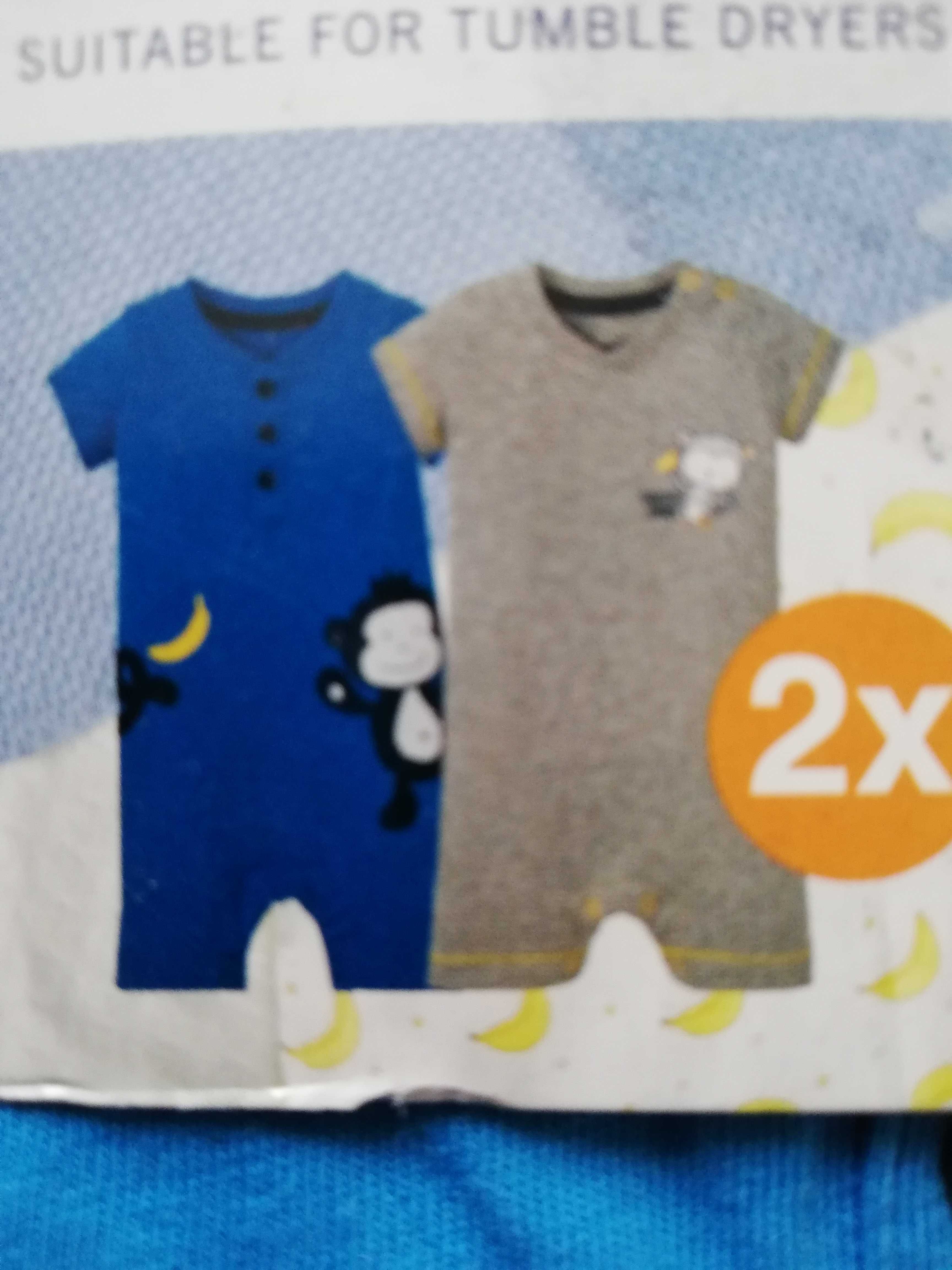 2x body niemowlęce-piżamka /rompers Lupilu 56