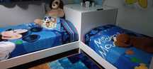 Quarto duplo com roupeiro