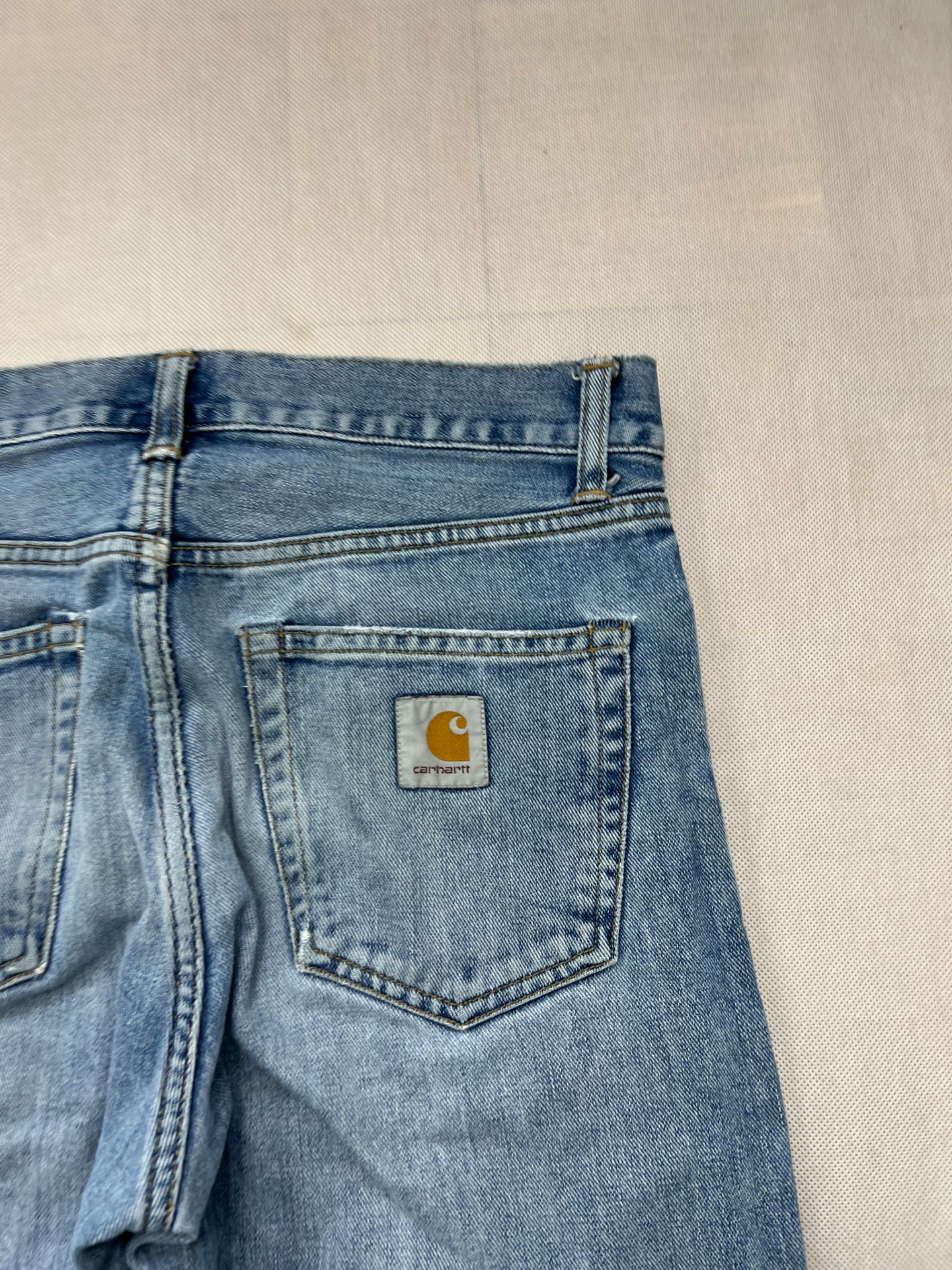Spodnie Carhartt Pontiac blue logo