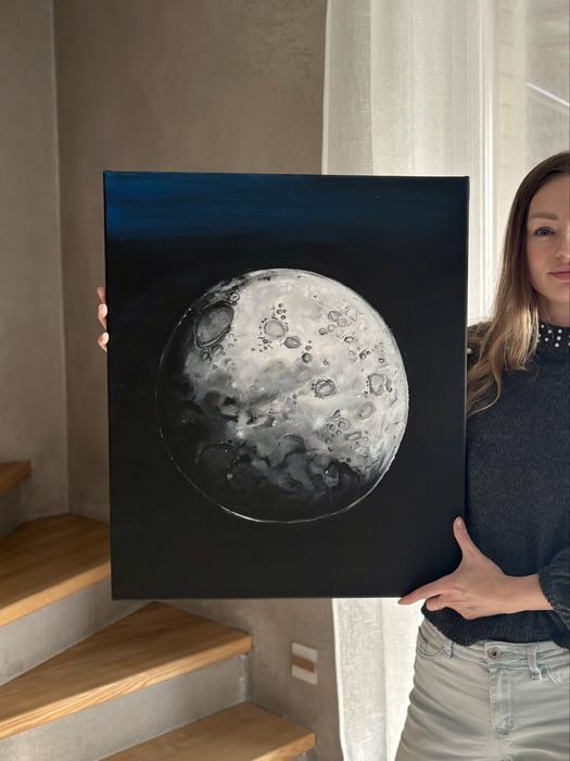Autorski obraz “Ksiezyc”