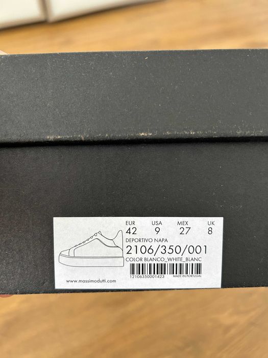 Massimo Dutti nowe męskie skórzane buty sneakers