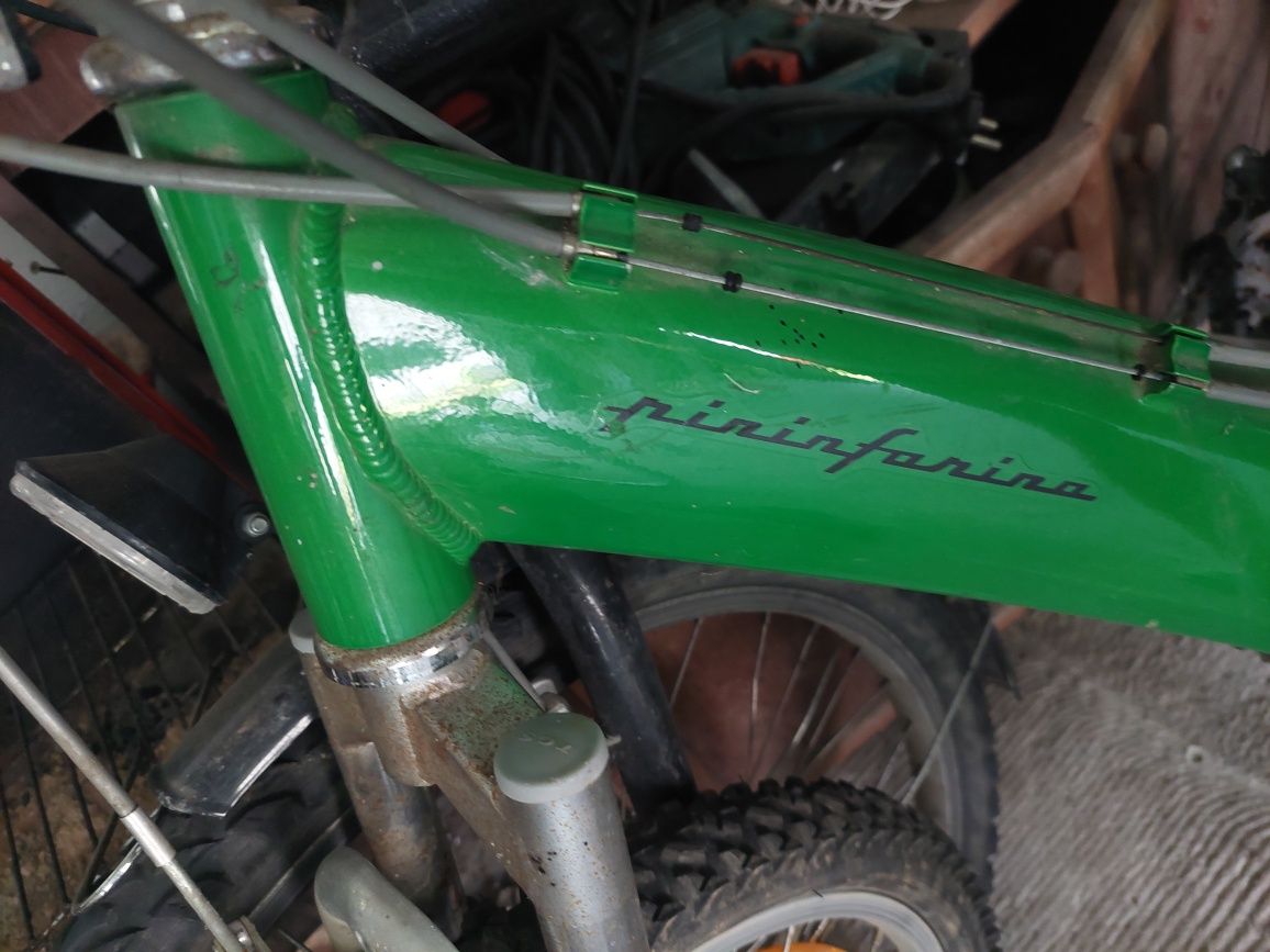 rower zielony, uzywany 2 sezony