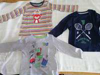 3 T-shirts manga comprida, Prénatal, 12-18 meses
