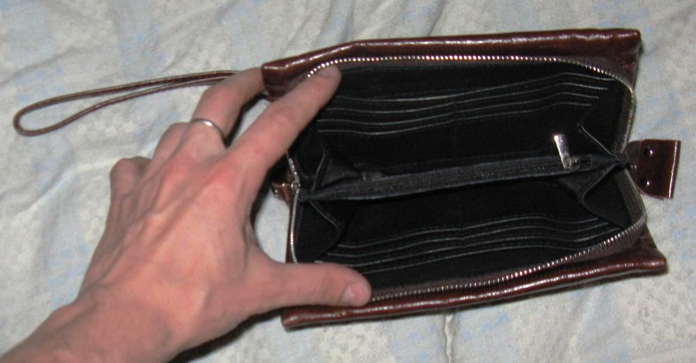 Мужская кожаная барсетка Firetto