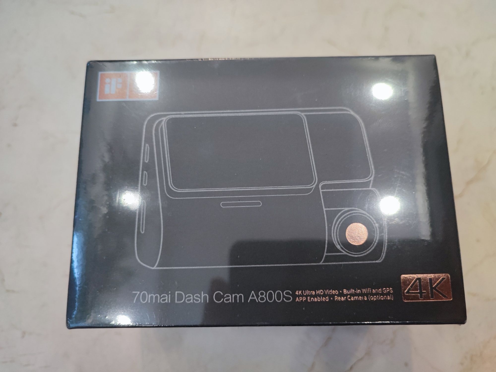 Відеореєстратор 70mai Dash Cam A800S + задня камера 4к
