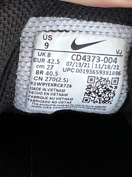 Оригінальні Кросівки  Nike React Vision Black 42.5р.27см.