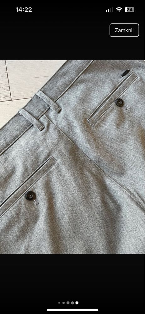 Spodnie materiałowe, eleganckie / ZARA / 42