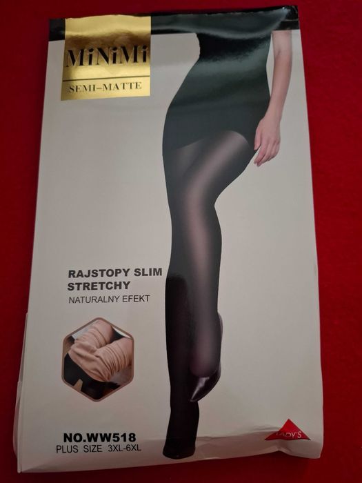 Rajstopy "druga skóra" plus size