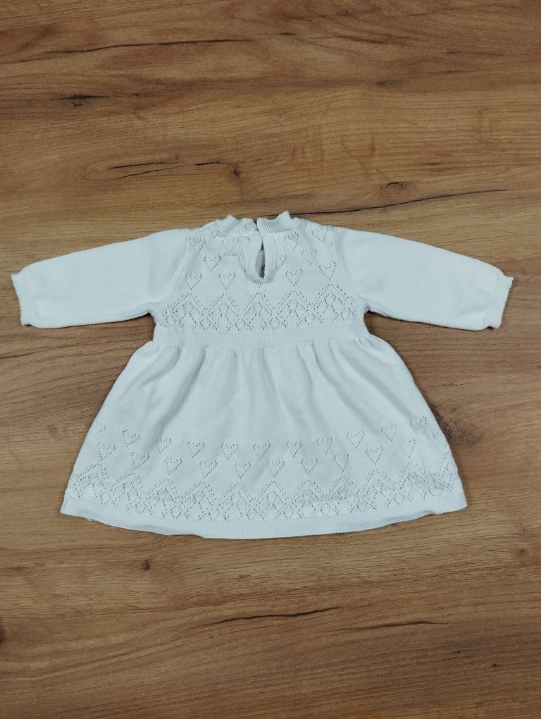 Sukienka biała niemowlęca