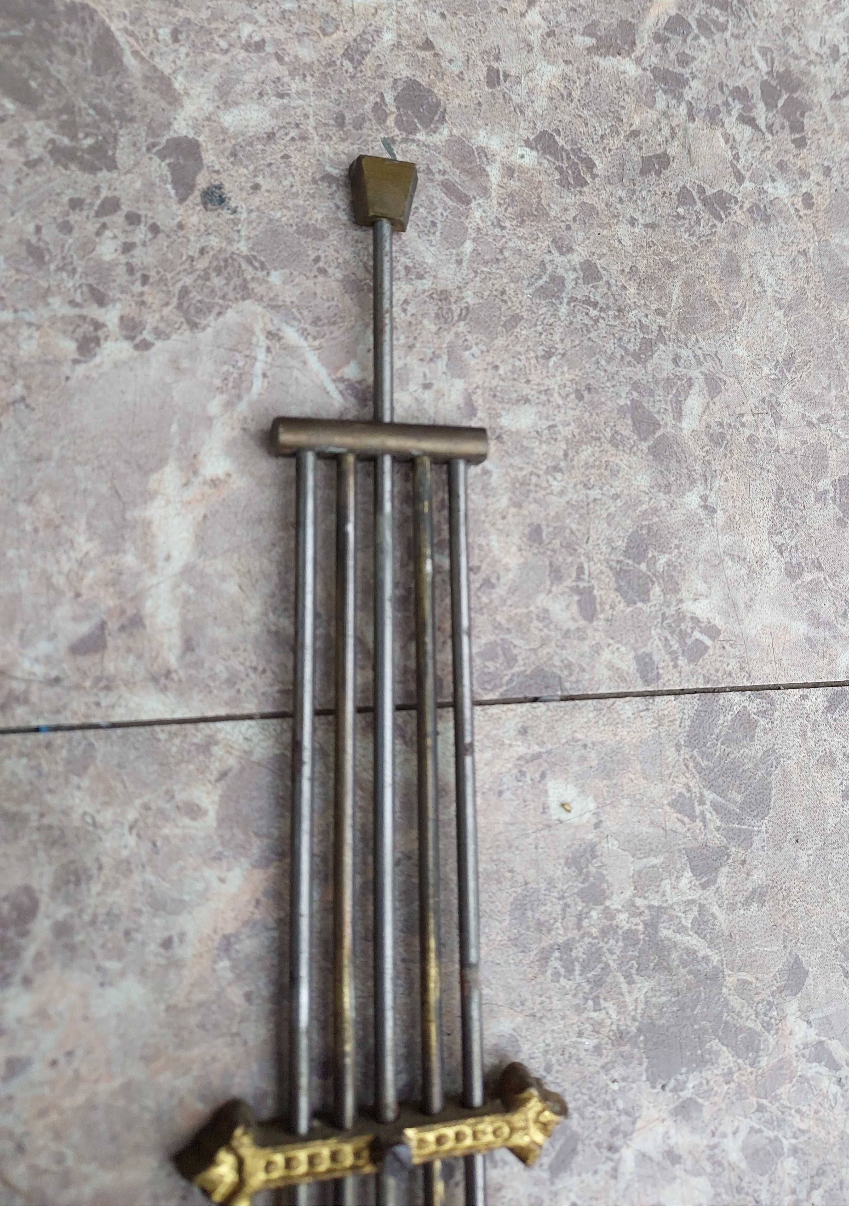 W138 Wahadło rusztowe stareg zegara ściennego GB Becker 11,5cm dł 35cm
