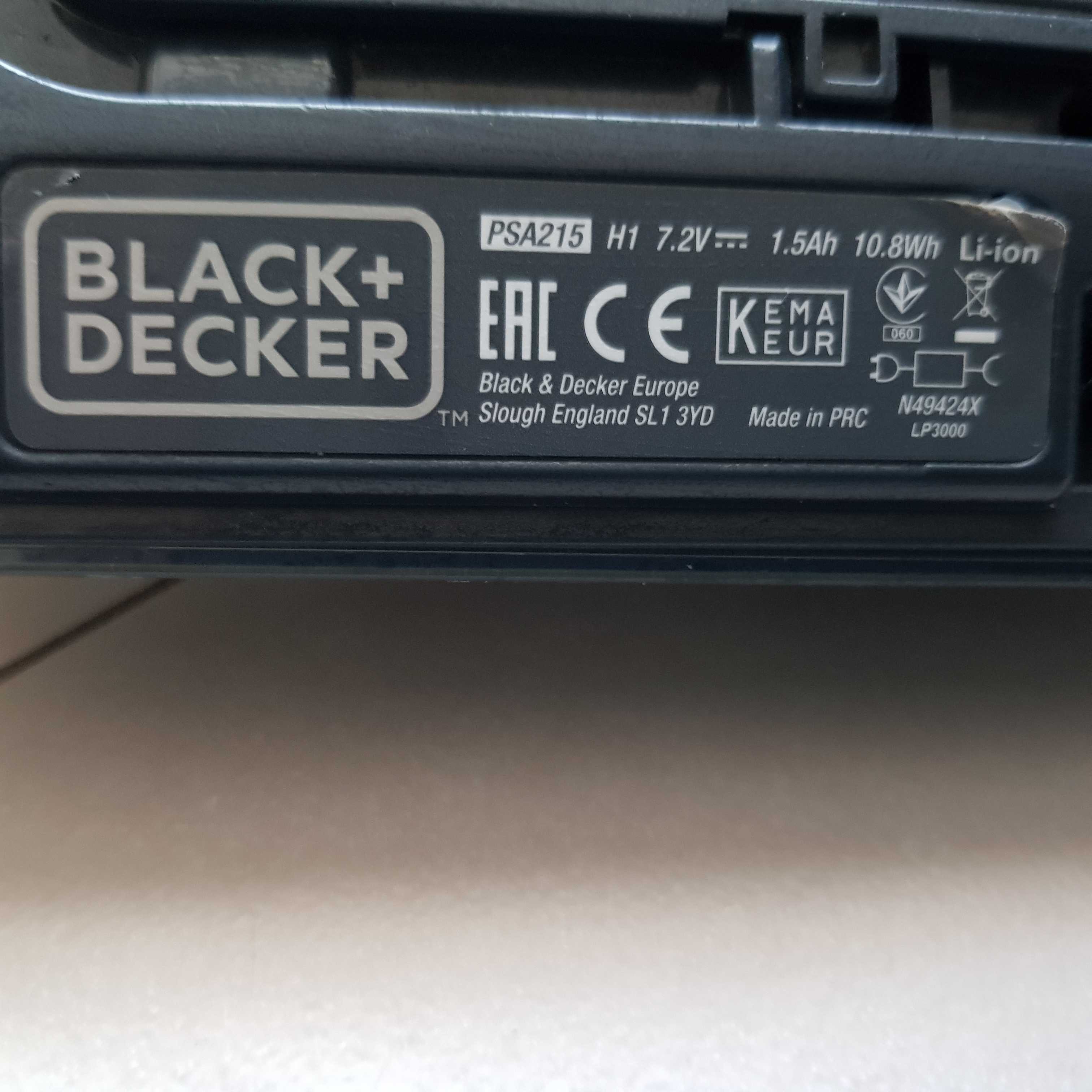 BLACK&DECKER PSA215 szczotka akumulatorowa KAŚKA akumulatorowa