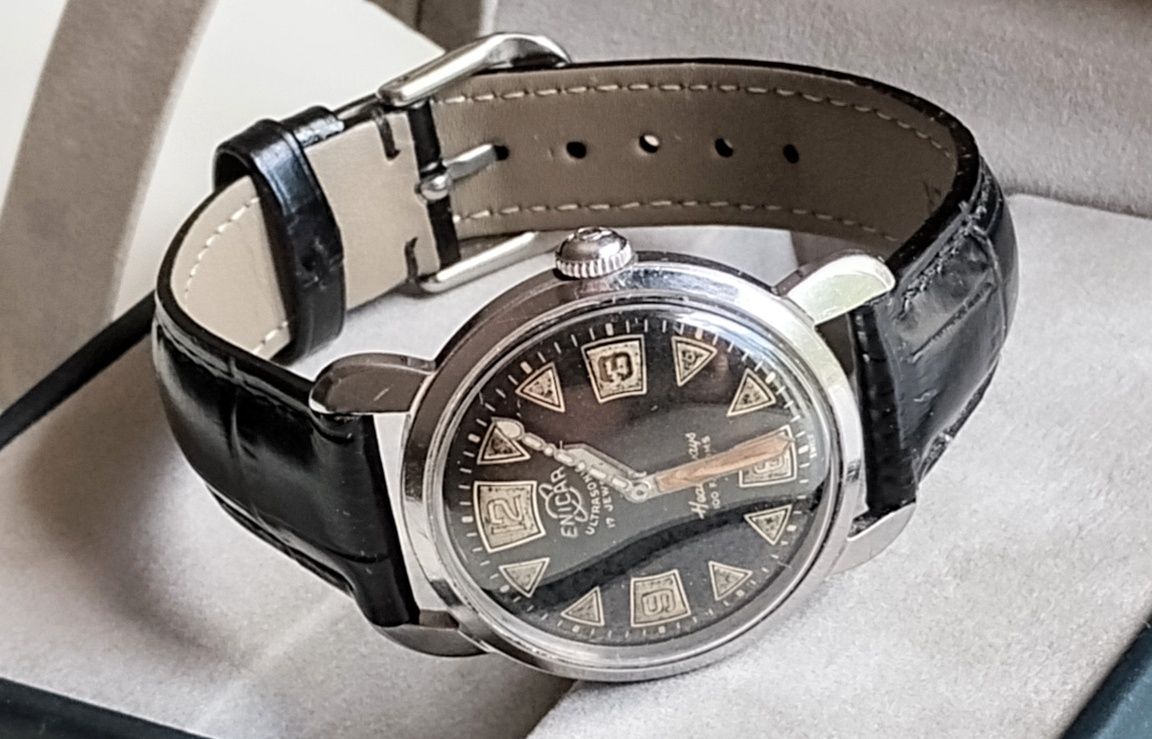 Zegarek Driver Enicar 100 Fathoms Healthways. 1955 r.