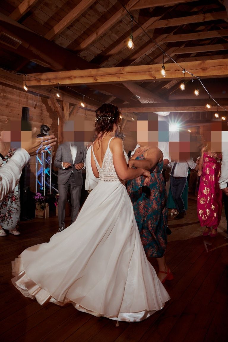 Suknia ślubna w stylu boho, suknia ślubna rustykalna Narvik