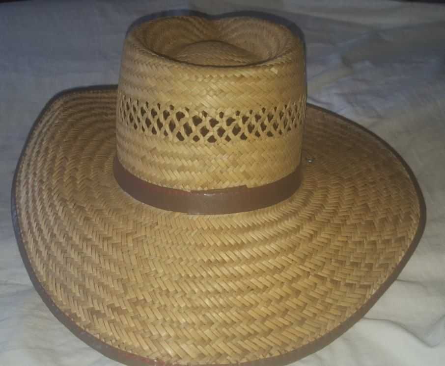 мужская соломенная шляпа ковбойская, размер 57