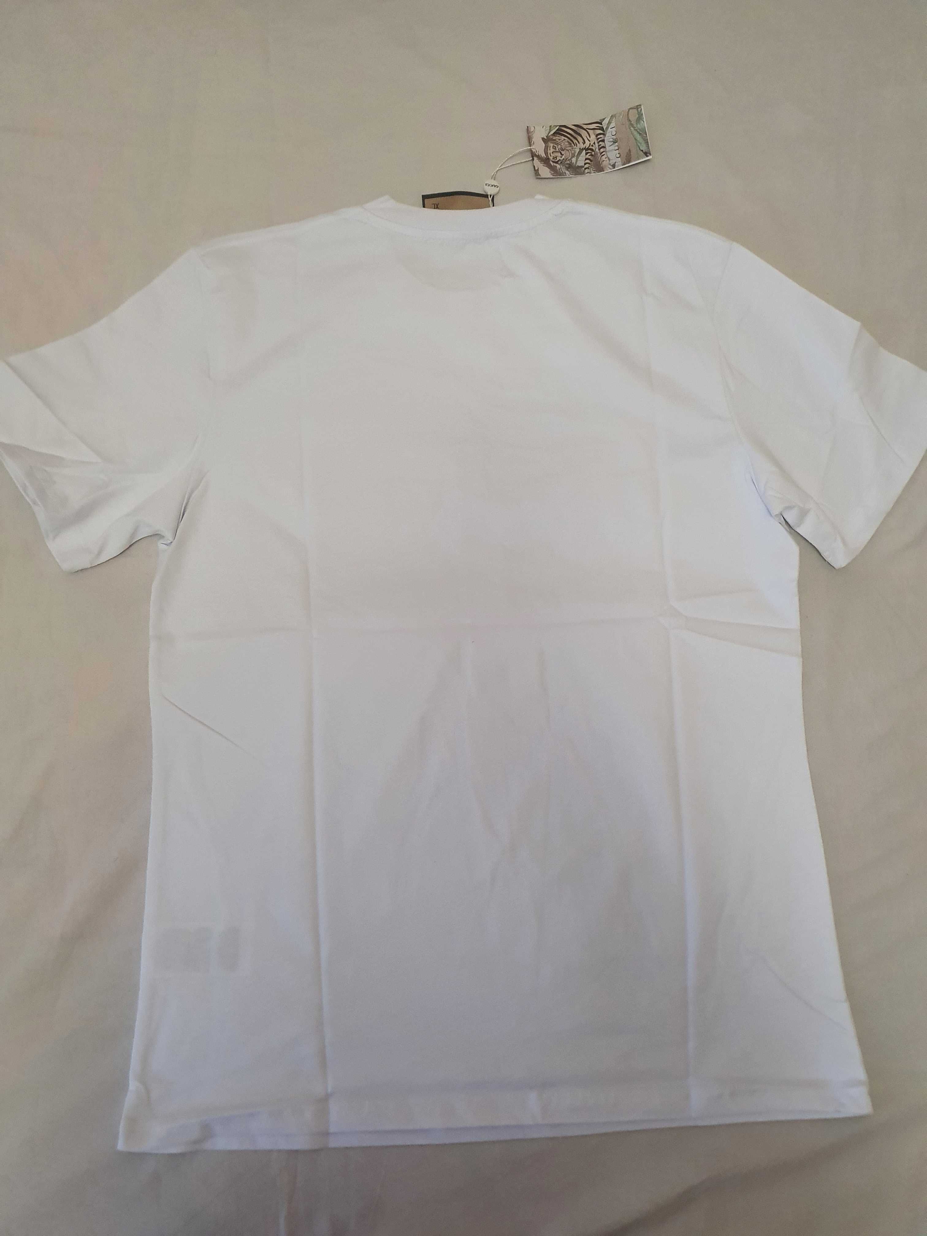 NOWA męska koszulka Gucci t-shirt GG biała XL podkoszulek blaszka