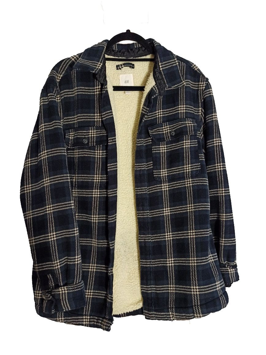 Kurtka męska czarno-niebieska H&M