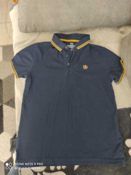 Koszulka polo M&S granatowa na chłopca rozmiar 134cm