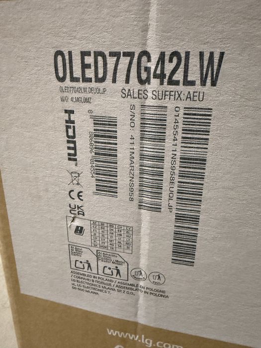 Телевізор LG 2024 OLED Evo 97G4, 83G4, 77G4, 65G4, 55G4