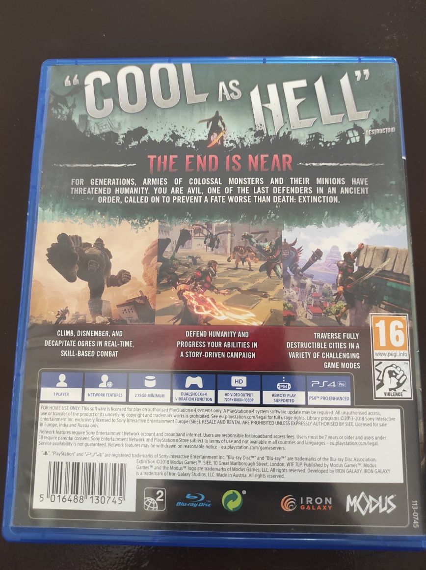 Extinction para PS4