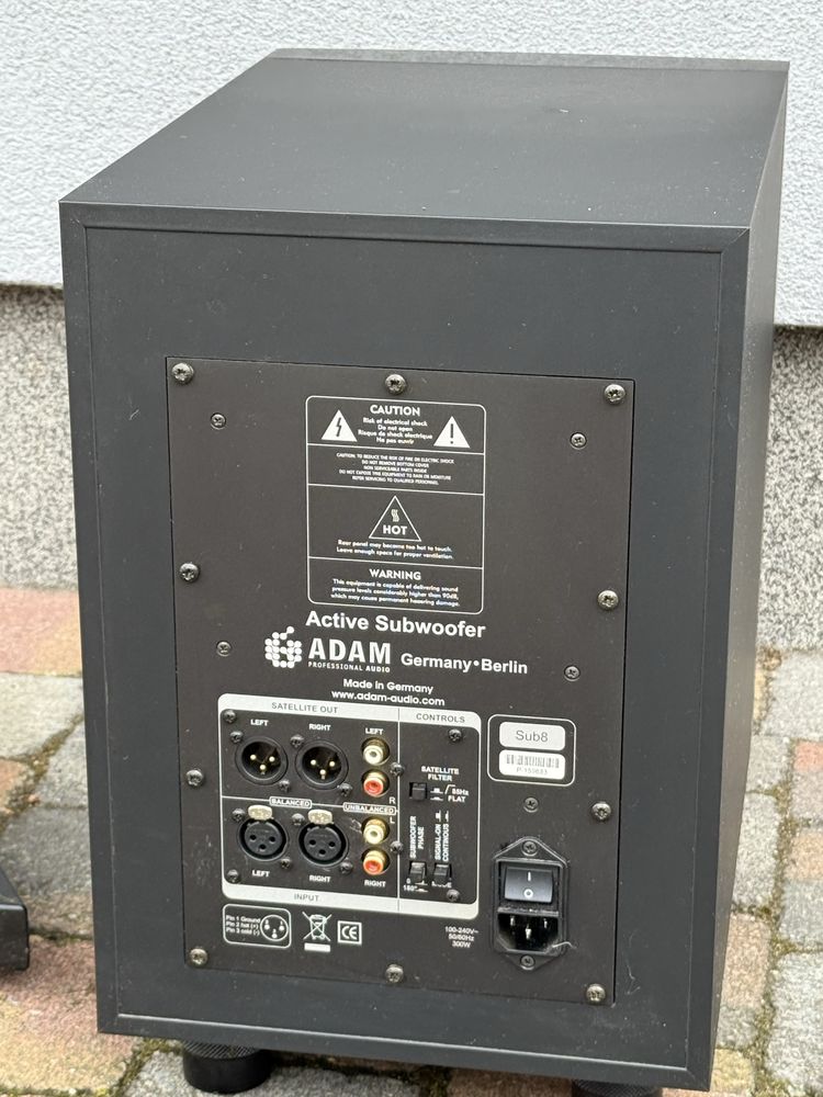 2x Adam A7x + Adam sub8 + statywy monitory studyjne