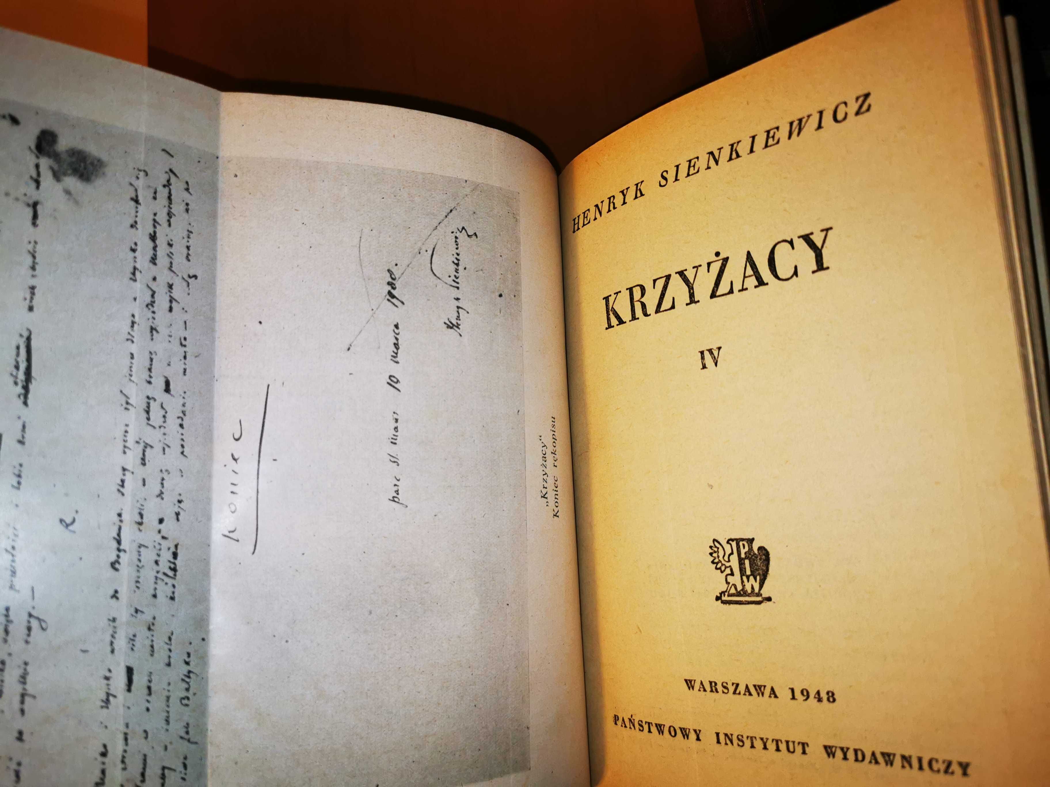"Krzyżacy" H.Sienkiewicz 1948