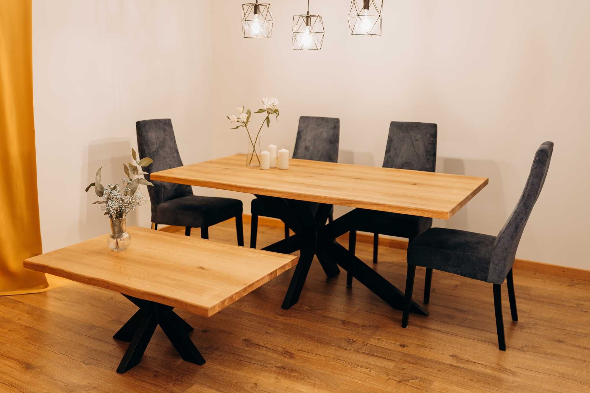 Stolik kawowy dębowy Loft