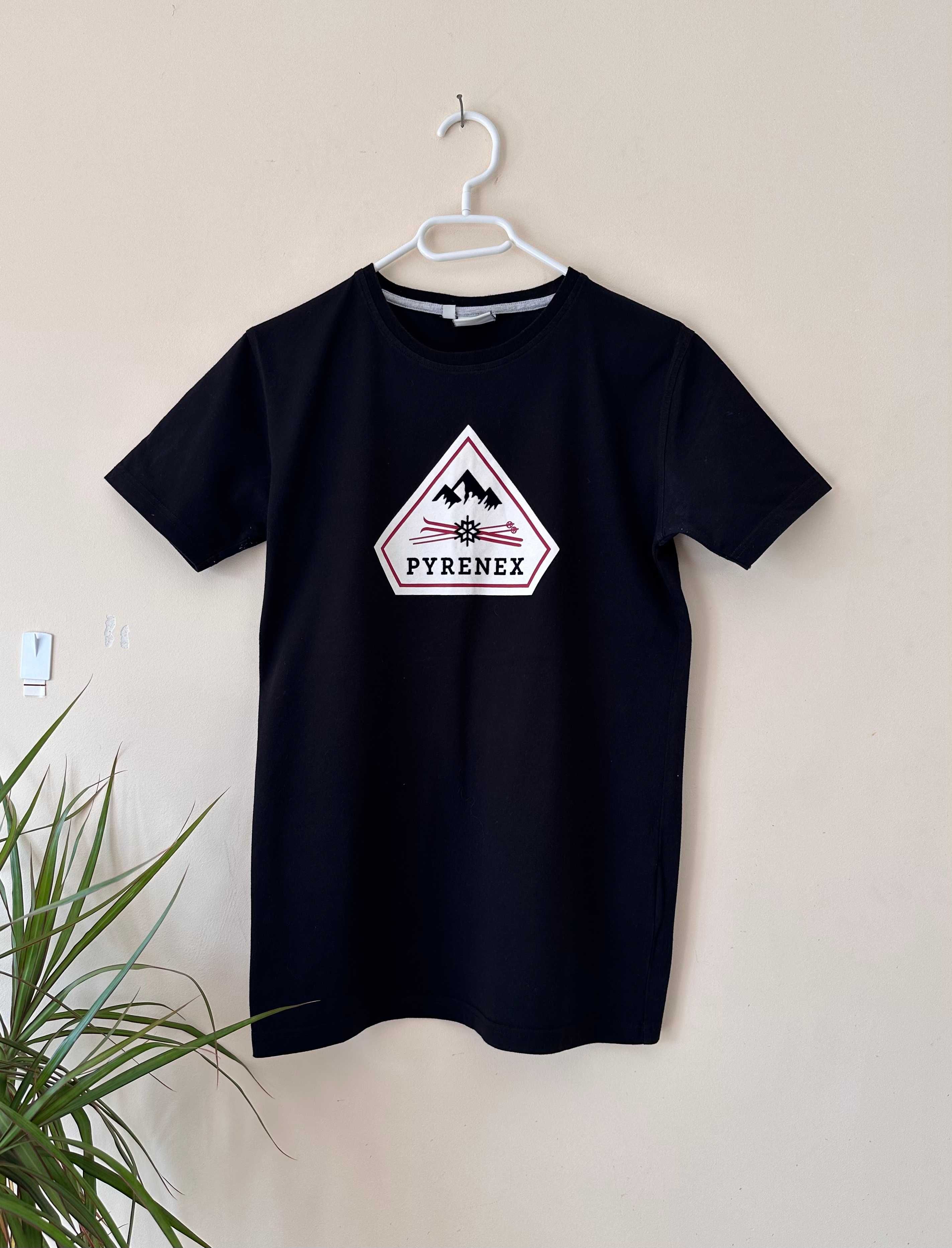 Koszulka Pyrenex męski t-shirt czarna r. S