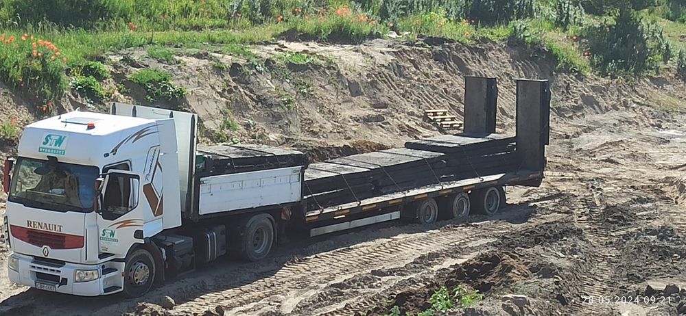 Usługi koparką usługi transportowe ziemia gruz piasek