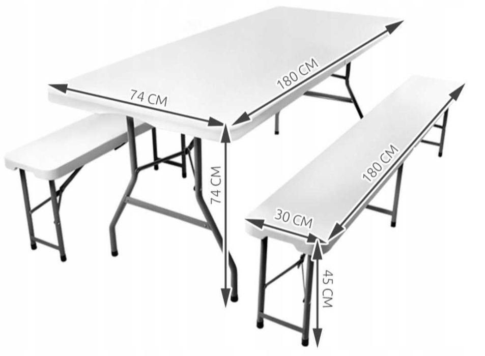 Stoły ławki wynajem myjka parowa zamiatarka agregat prądotwórczy