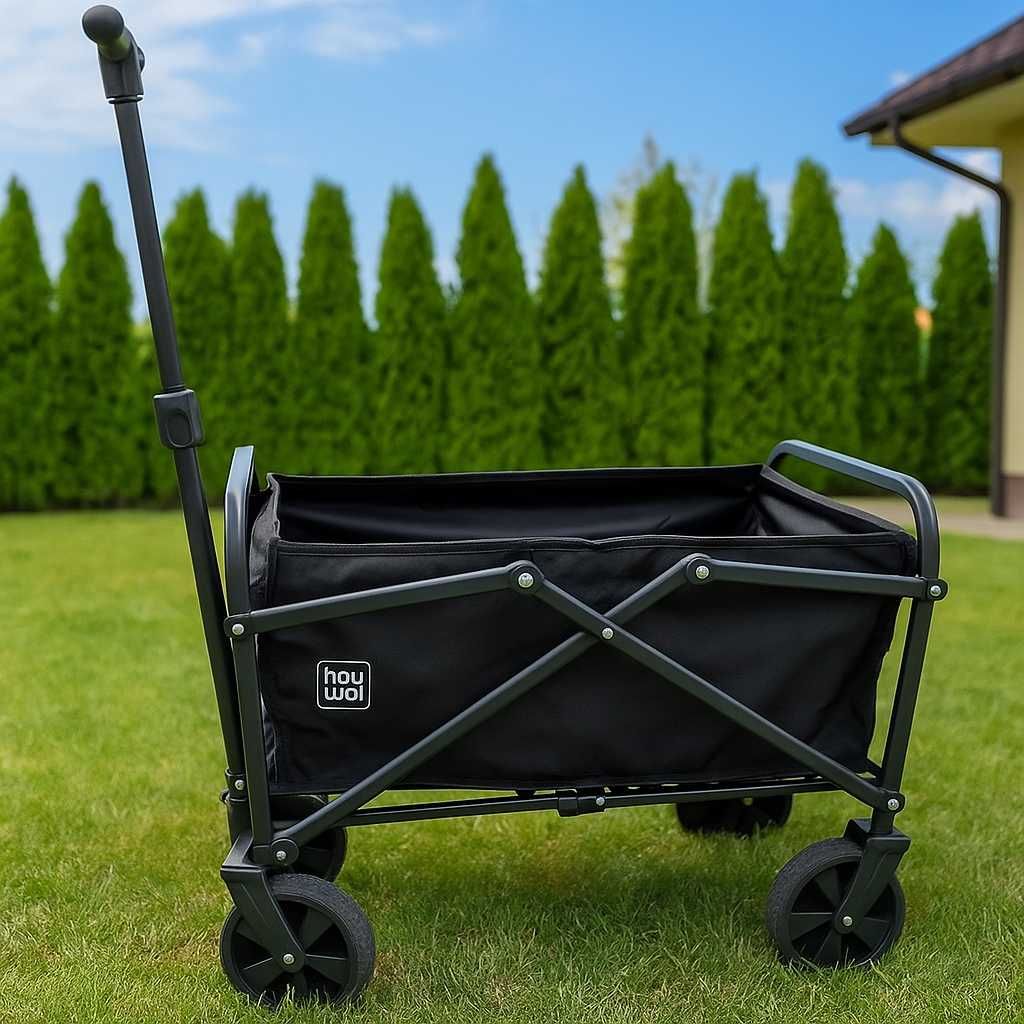 Wózek Transportowy Składany 3w1 dla Dzieci Zwierząt Zakupy 80kg