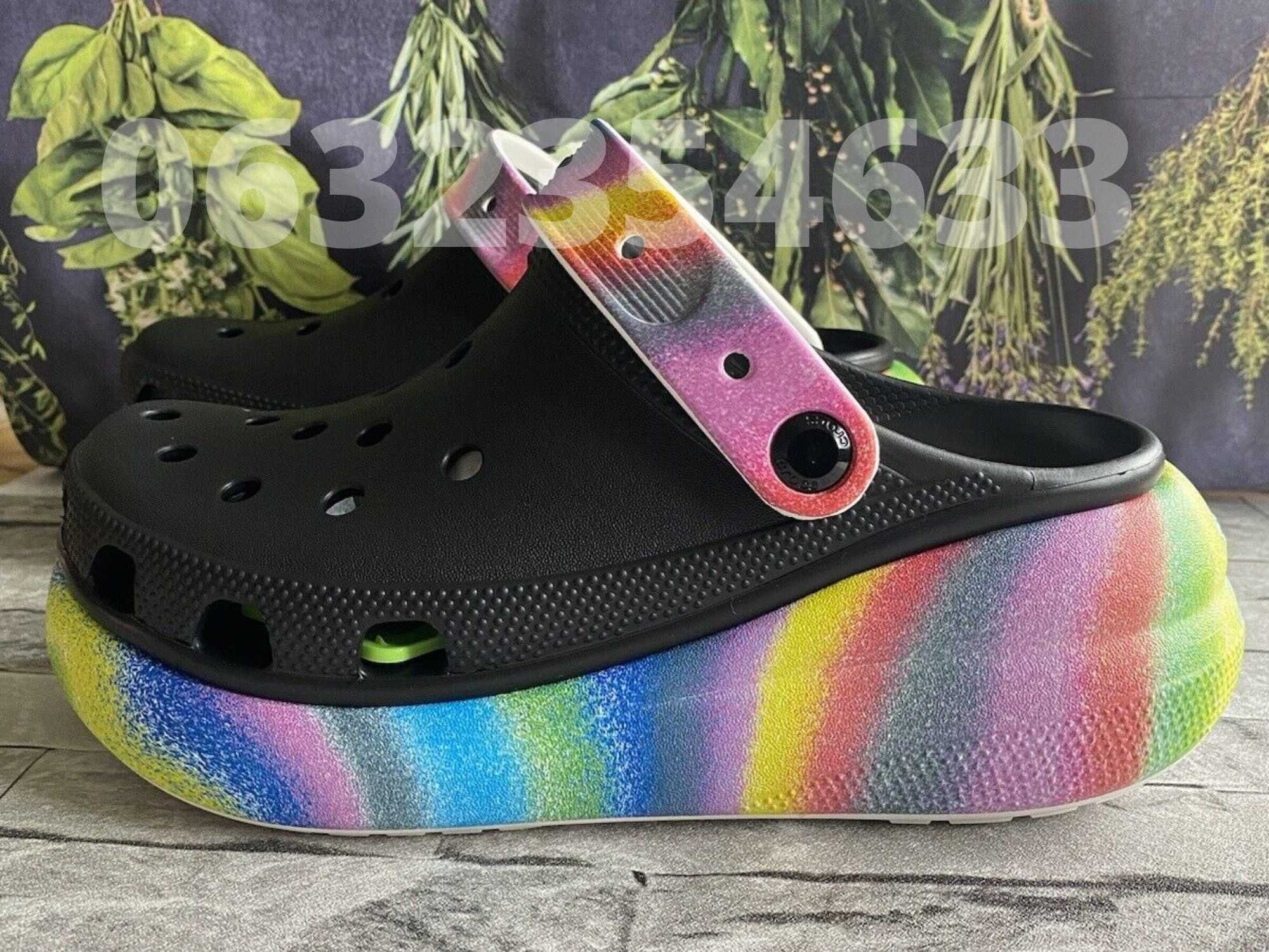 Жіночі крокси взуття на платформі Crocs Crush Clog! Акція!