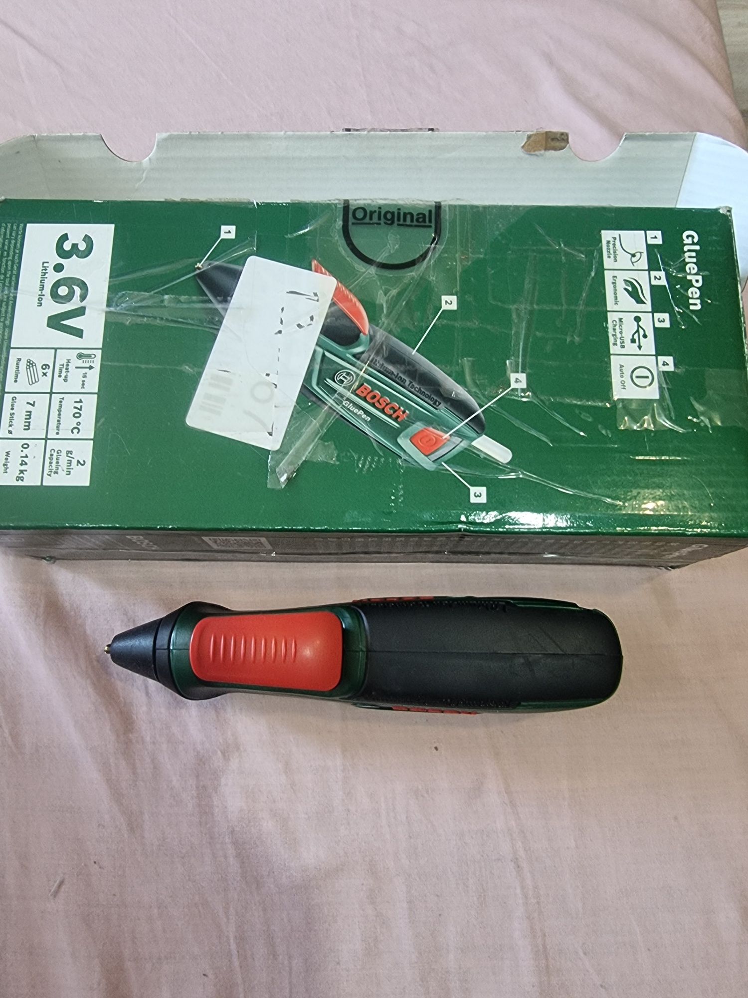 Pistolet do kleju Bosch GluePen 36V 7mm
