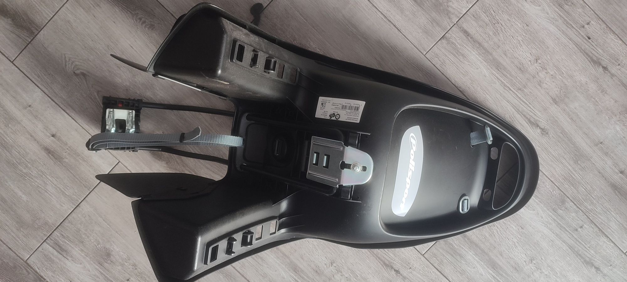 Fotelik rowerowy dla dziecka POLISPORT i rączka do małego rowerka