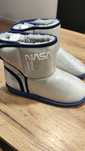 NOWE Buty zimowe NASA, piękne, brokatowe, futerko